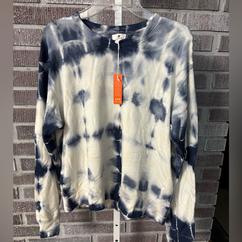 NWT Sundry Navy & White Tie Dye
